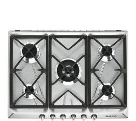 Smeg Victoria SR975XGH piano cottura Acciaio inox Da incasso 68.5 cm Gas 5 Fornello(i)