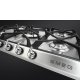 Smeg Victoria SR975XGH piano cottura Acciaio inox Da incasso 68.5 cm Gas 5 Fornello(i) 5