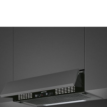 Smeg KSEIR62E cappa aspirante Semintegrato (semincassato) Nero 200 m³/h