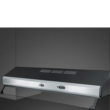 Smeg KT81XE cappa aspirante Incassato Nero, Acciaio inox 235 m³/h
