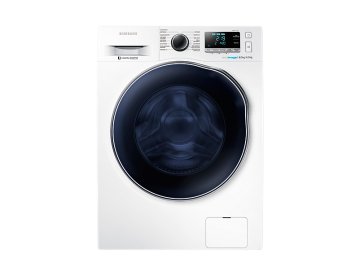 Samsung WD80J6410AW lavasciuga Libera installazione Caricamento frontale Blu, Bianco