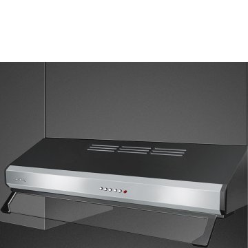 Smeg KSEC61XE cappa aspirante Integrato Nero, Acciaio inox 230 m³/h