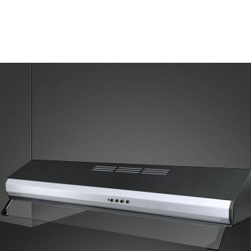 Smeg KSEC91XE cappa aspirante Incassato Nero, Acciaio inox 230 m³/h