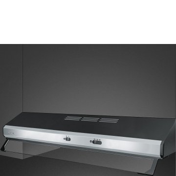 Smeg KT91XE cappa aspirante Incassato Nero, Acciaio inox 230 m³/h