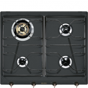 Smeg SRV864AO piano cottura Antracite Da incasso Gas 4 Fornello(i)