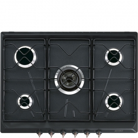 Smeg SRV876AO piano cottura Antracite Da incasso Gas 5 Fornello(i)