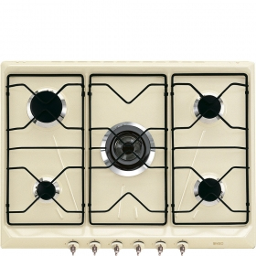 Smeg SRV876PO piano cottura Crema Da incasso Gas 5 Fornello(i)