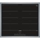 Bosch PXX645FC1E piano cottura Nero, Acciaio inox Da incasso Piano cottura a induzione 4 Fornello(i) 2