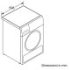 Siemens WT44W218IT asciugatrice Libera installazione Caricamento frontale 8 kg A++ Bianco 5