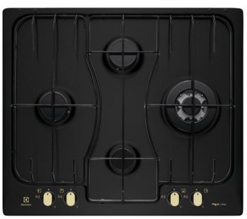 Electrolux RGG6243LOR Nero Da incasso 60 cm Gas 4 Fornello(i)