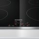 Siemens EH645BEB1E piano cottura Nero, Acciaio inox Da incasso Piano cottura a induzione 4 Fornello(i) 3