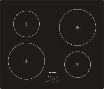 Siemens EH611BE10J piano cottura Nero Da incasso Piano cottura a induzione 4 Fornello(i)