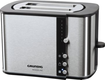 Grundig TA 5260 2 fetta/e 870 W Nero, Acciaio inox