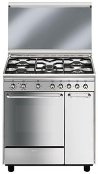 Smeg CX81SV cucina Built-in cooker Gas Acciaio inox