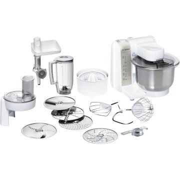 Bosch MUM48140DE robot da cucina 600 W 3,9 L Argento, Bianco