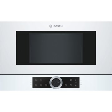 Bosch Serie 8 BFR634GW1 forno a microonde Bianco Solo microonde Da incasso 21 L 900 W