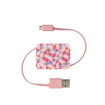 PNY C-UA-UU-PMC-RET-RB cavo USB USB 2.0 USB A Micro-USB B Rosa