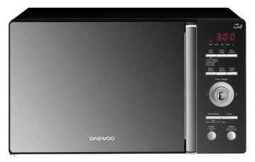 Daewoo KQG-9GMR forno a microonde Superficie piana Microonde combinato 26 L 900 W Nero, Specchio