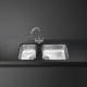 Smeg UM30 lavello Lavello ad incasso Rettangolare Acciaio inox 3