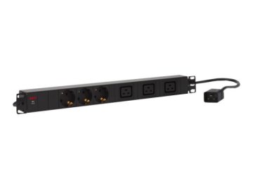 AEG PDU 16-2 Nero 6 presa(e) AC 230 V 1 m