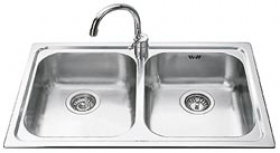 Smeg SP792-2 lavello Lavello ad incasso Rettangolare Acciaio inox