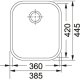 Franke Zodiaco ZOX 110-36 Lavello sottopiano Rettangolare Acciaio inossidabile 3