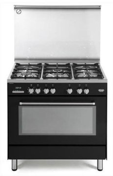 De’Longhi PEMA 965 A cucina Elettrico Gas Nero, Acciaio inox