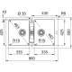 Franke Maris MRG 620 Sahara Lavello montato su piano Rettangolare Fragranito 3