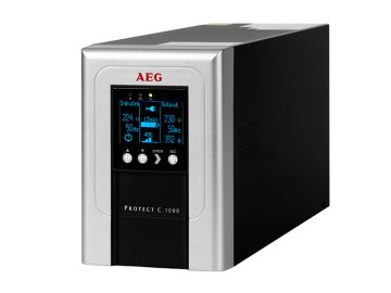 AEG Protect C. 1000 (2014) gruppo di continuità (UPS) Doppia conversione (online) 1 kVA 800 W 4 presa(e) AC