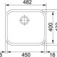 Franke GAX 110-45 Lavello sottopiano Quadrato Acciaio inox 3