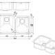 Smeg UM4540 lavello Lavello sottopiano Rettangolare Acciaio inox 3