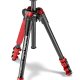 Manfrotto MKBFRA4R-BH treppiede Fotocamere digitali/film 3 gamba/gambe Nero, Rosso 2