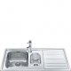 Smeg LEH102D lavello Lavello montato su piano Rettangolare Acciaio inox 2