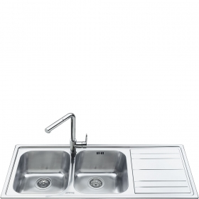 Smeg LEH116D lavello Lavello montato su piano Rettangolare Acciaio inox
