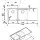 Smeg LEH116D lavello Lavello montato su piano Rettangolare Acciaio inox 3