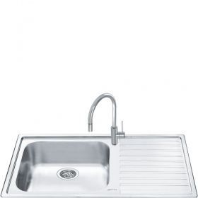 Smeg LEH150D lavello Lavello montato su piano Rettangolare Acciaio inox