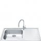 Smeg LEH150D lavello Lavello montato su piano Rettangolare Acciaio inox 2