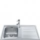 Smeg LEH861D lavello Lavello montato su piano Rettangolare Acciaio inox 2