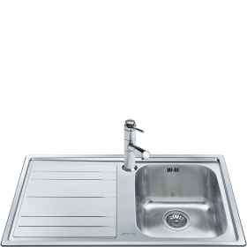 Smeg LEH861S lavello Lavello montato su piano Rettangolare Acciaio inox