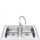 Smeg LEH862 lavello Lavello montato su piano Rettangolare Acciaio inox 2