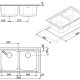 Smeg LEH862 lavello Lavello montato su piano Rettangolare Acciaio inox 3