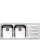 Smeg LPE116D lavello Lavello montato su piano Rettangolare Acciaio inox 2