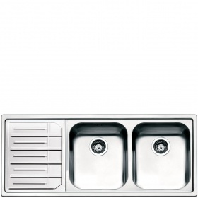 Smeg LPE116S lavello Lavello montato su piano Rettangolare Acciaio inox