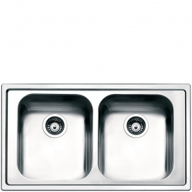 Smeg LPE862 lavello Lavello montato su piano Rettangolare Acciaio inox