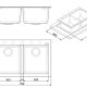 Smeg VZ3434B lavello Lavello montato su piano Rettangolare Sintetico 3