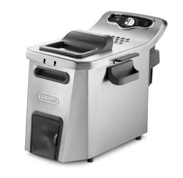 De’Longhi F 44532 CZ friggitrice Singolo 5 L Indipendente 3200 W Nero, Acciaio inox