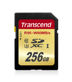 Transcend 256GB SDXC UHS-I U3 Classe 3