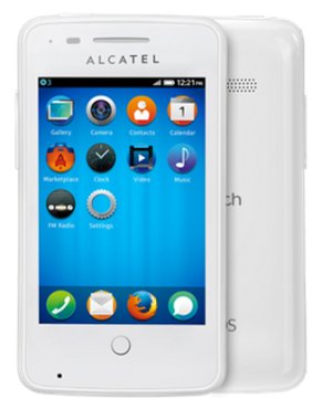 Alcatel One Touch Fire 8,89 cm (3.5") SIM singola Firefox OS 3G Micro-USB B 0,5 GB 0,15625 GB 1400 mAh Bianco