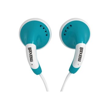 Maxell 303751 cuffia e auricolare Cablato In-ear Musica e Chiamate Blu, Bianco