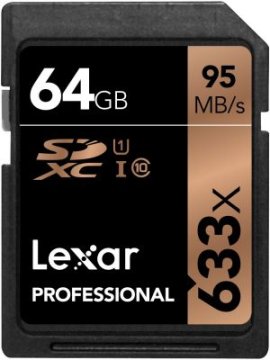Lexar Professional 633x SDHC/SDXC UHS-I 64 GB Classe 10